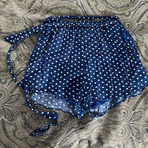 Polka Dotted Skort Blue / White